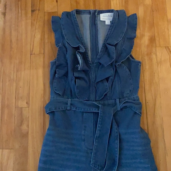 Anthropologie denim jumpsuit size XS - Picture 4 of 10